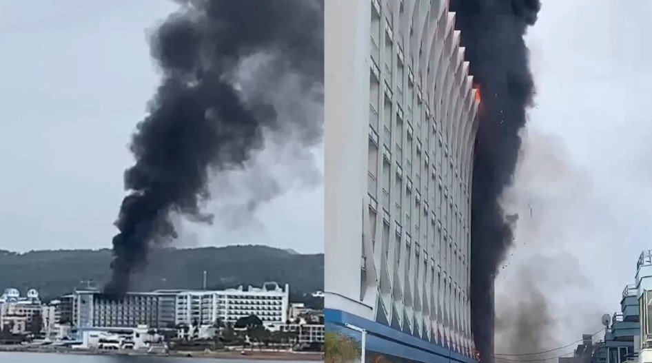 Antalya Alanya’da Lüks Otel Alevlere Teslim