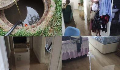 TOKİ Evlerini Kanalizasyon Suyu Bastı