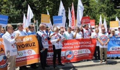 Birleşik Kamu-İş Konfederasyonu Eyleminde Maaş Zammı Protestosu