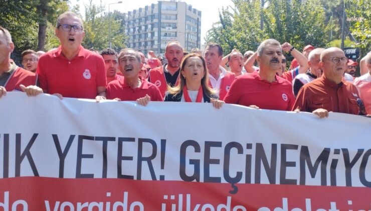 DİSK’ten İzmir’de ‘Gelirde, Vergide, Ülkede Adalet’ Mitingi