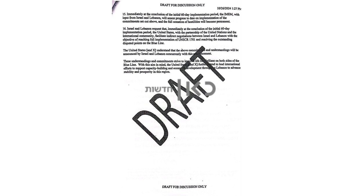 ABD'den Lübnan ve İsrail Arasında 60 Günlük Ateşkes Teklifi