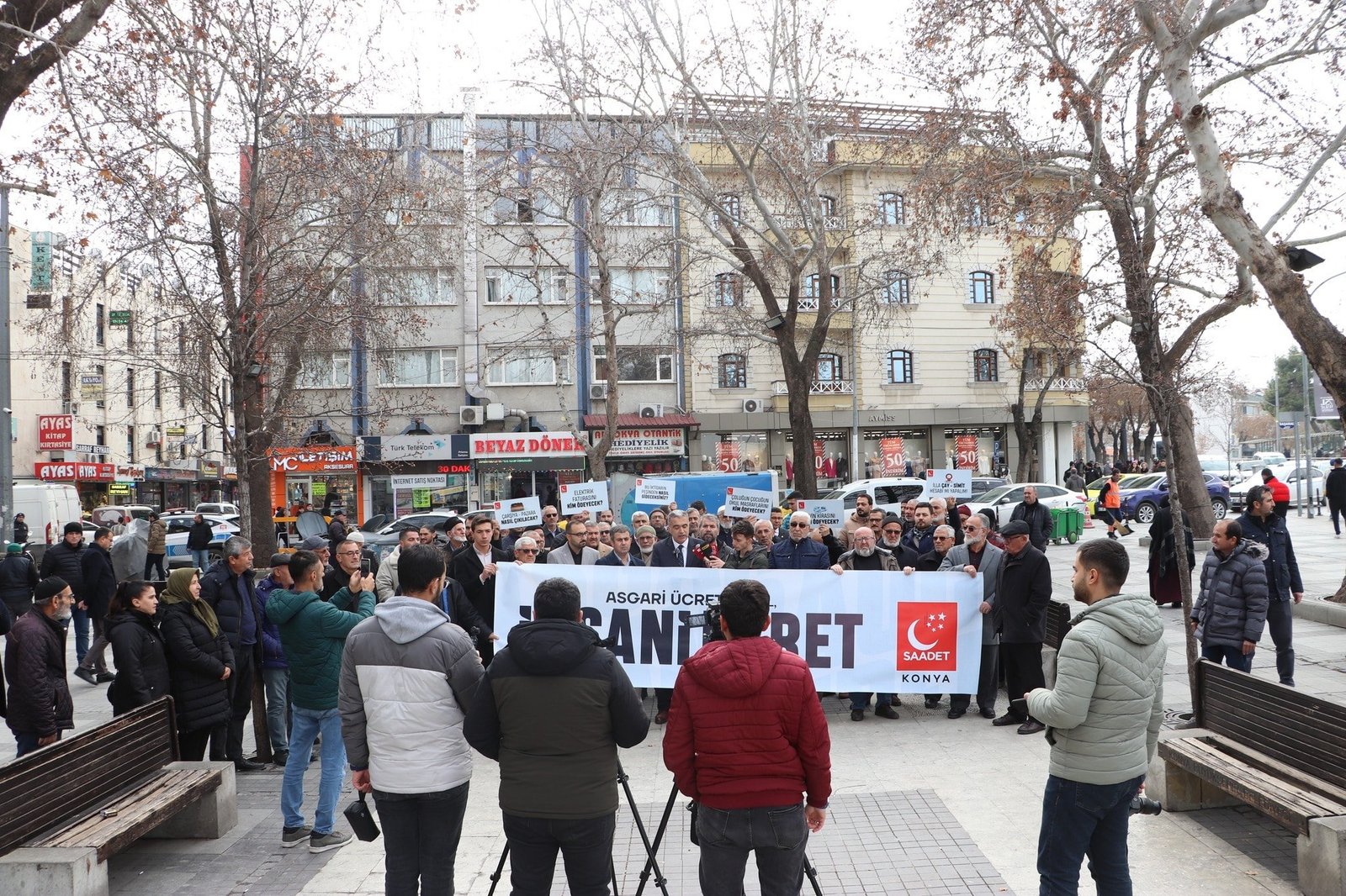 Konya'da Asgari Ücret Eylemi