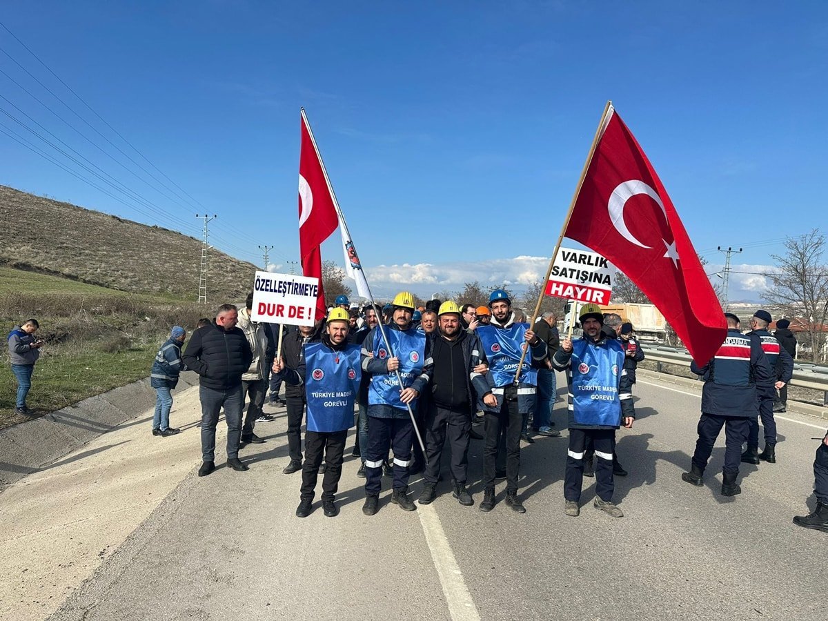 Çayırhan Termik Santrali Özelleştirmesine Karşı Yürüyüş Devam Ediyor