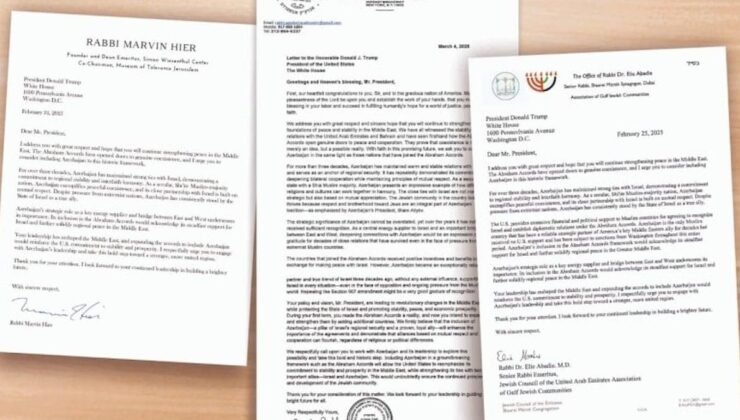 İsrailli Hahamların Azerbaycan’a Destek Mektubu
