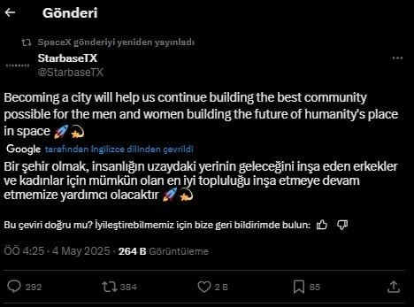 Yeni Şehir: Starbase’in Doğuşu ve Gelişimi