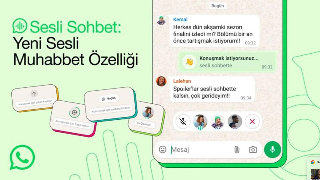 WhatsApp'ın Yeni ve Kullanıcı Dostu Sesli Sohbet Özelliği