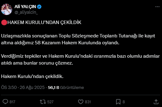 Kamu Görevlileri Hakem Kurulu: 2026-2027 Yıllarına Dair Mali ve Sosyal Haklar Kararı