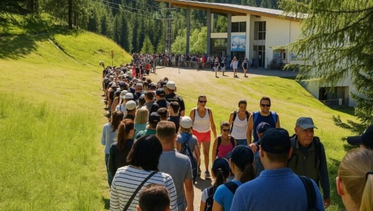 Köyde aşırı turizm krizi: Patikaya turnike geldi