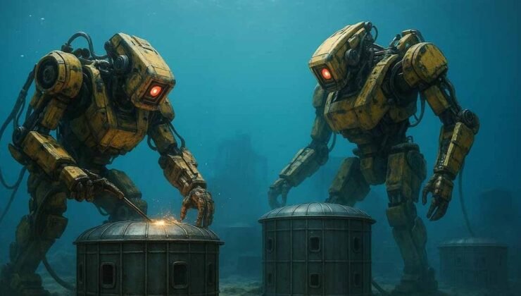 Tarihi değiştirebilecek proje! Dev robotlar, okyanusun dibine metal ‘evler’ inşa ediyor