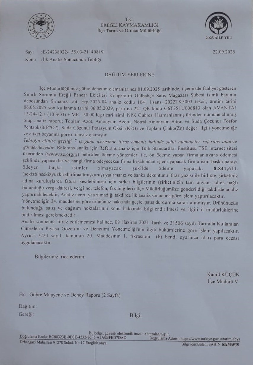Sahte Gübre Skandalı: Ereğli PANKO ve TÜRKŞEKER Operasyonunda Gübre Analizleri ve Halk Tepkisi