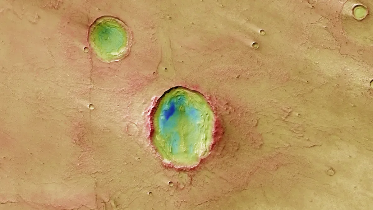 Asimetrik Kelebek Krateri: Mars’ın Gizemli İzleri ve Buz Suyla Şekillenen Kanatlar