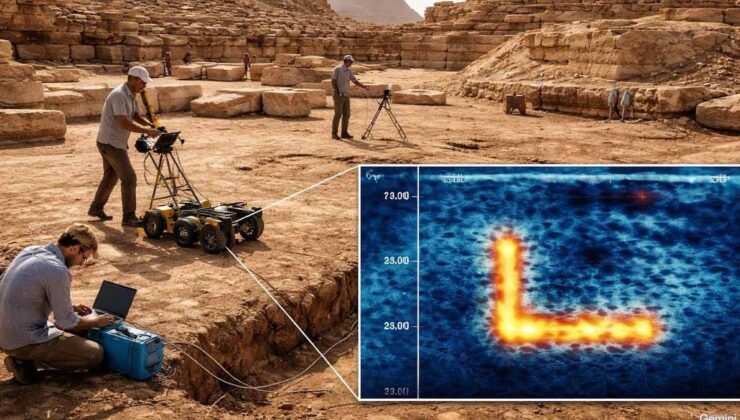 Giza Batı Mezarlığı’nda Sırlarla Dolu Altın İzler: L Şeklinde Anomali ve Gizli Oda Olasılığı