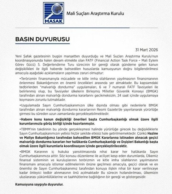 Cumhurbaşkanı Yetkisi ve Hazine ve Maliye Bakanlığı Arasındaki Mal Varlığı Dondurma Tartışması