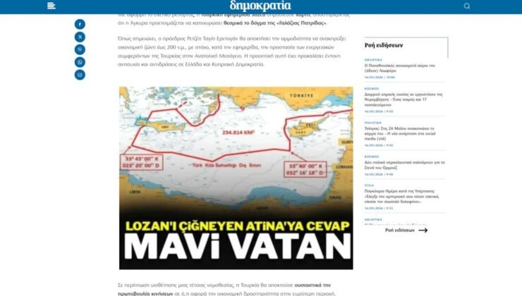Mavi Vatan Tasarısının Gölgesinde Akdeniz ve Yunan Basınının Tepkisi